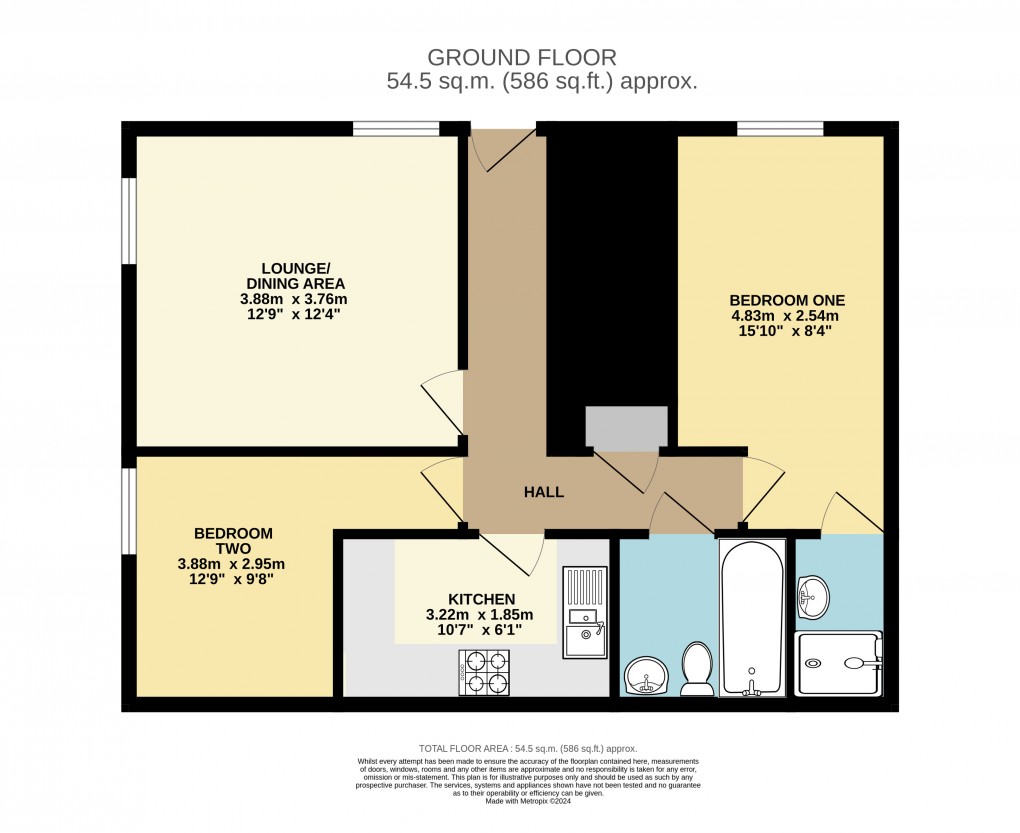 Floorplan for Bletchley, Buckinghamshire
