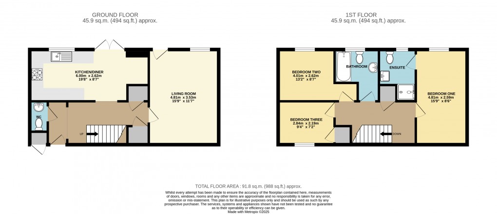 Floorplan for Bletchley, Buckinghamshire