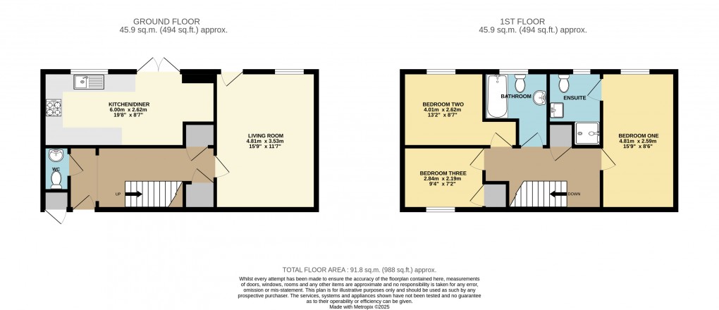 Floorplan for Bletchley, Buckinghamshire