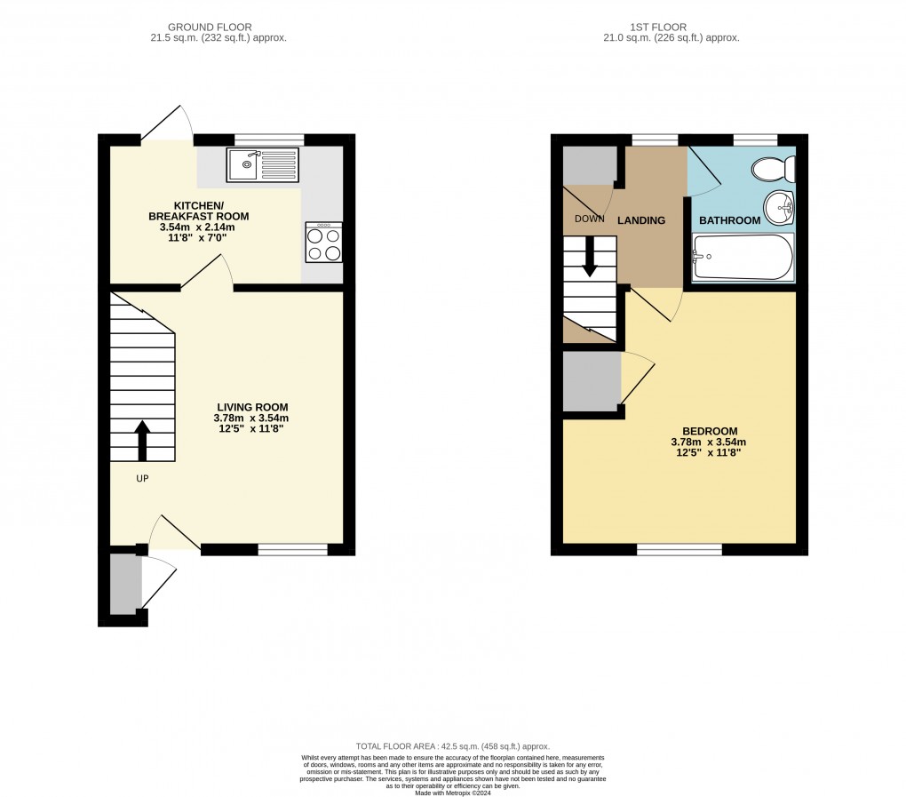 Floorplan for Bletchley, Buckinghamshire