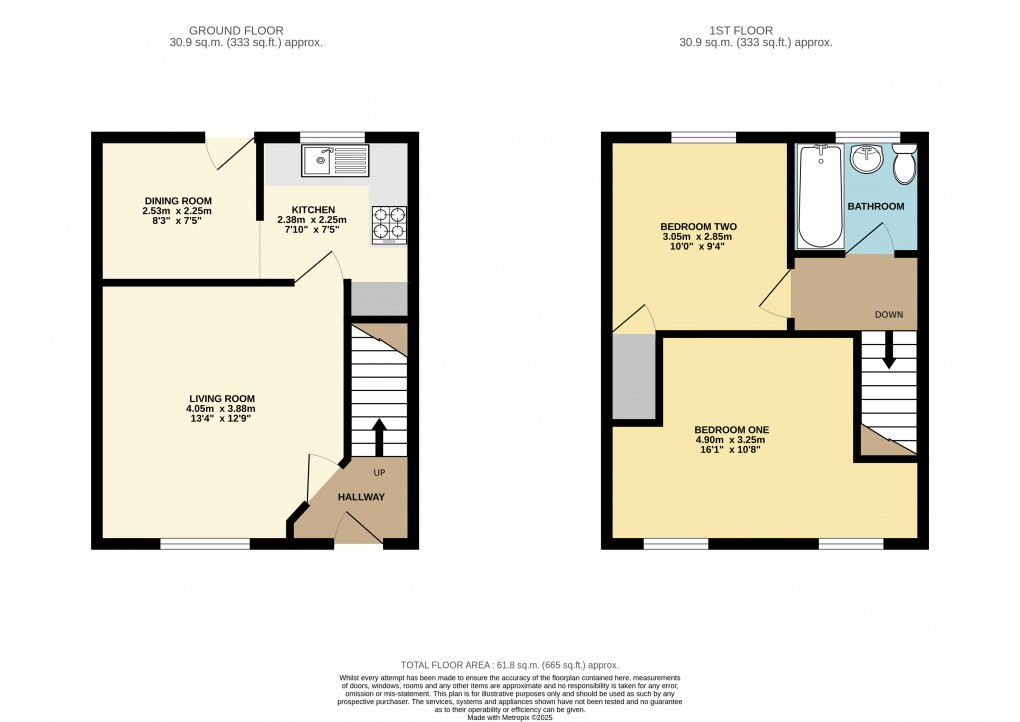Floorplan for Bletchley, Bucks