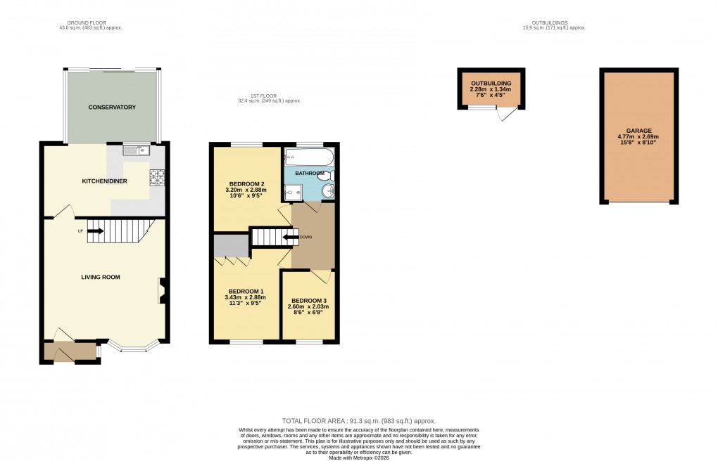 Floorplan for Bletchley, Milton Keynes