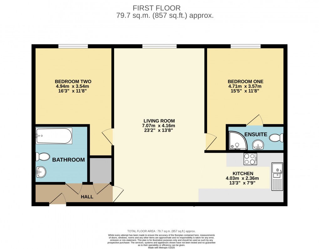 Floorplan for Warren Farm, Warren Road, Little Horwood