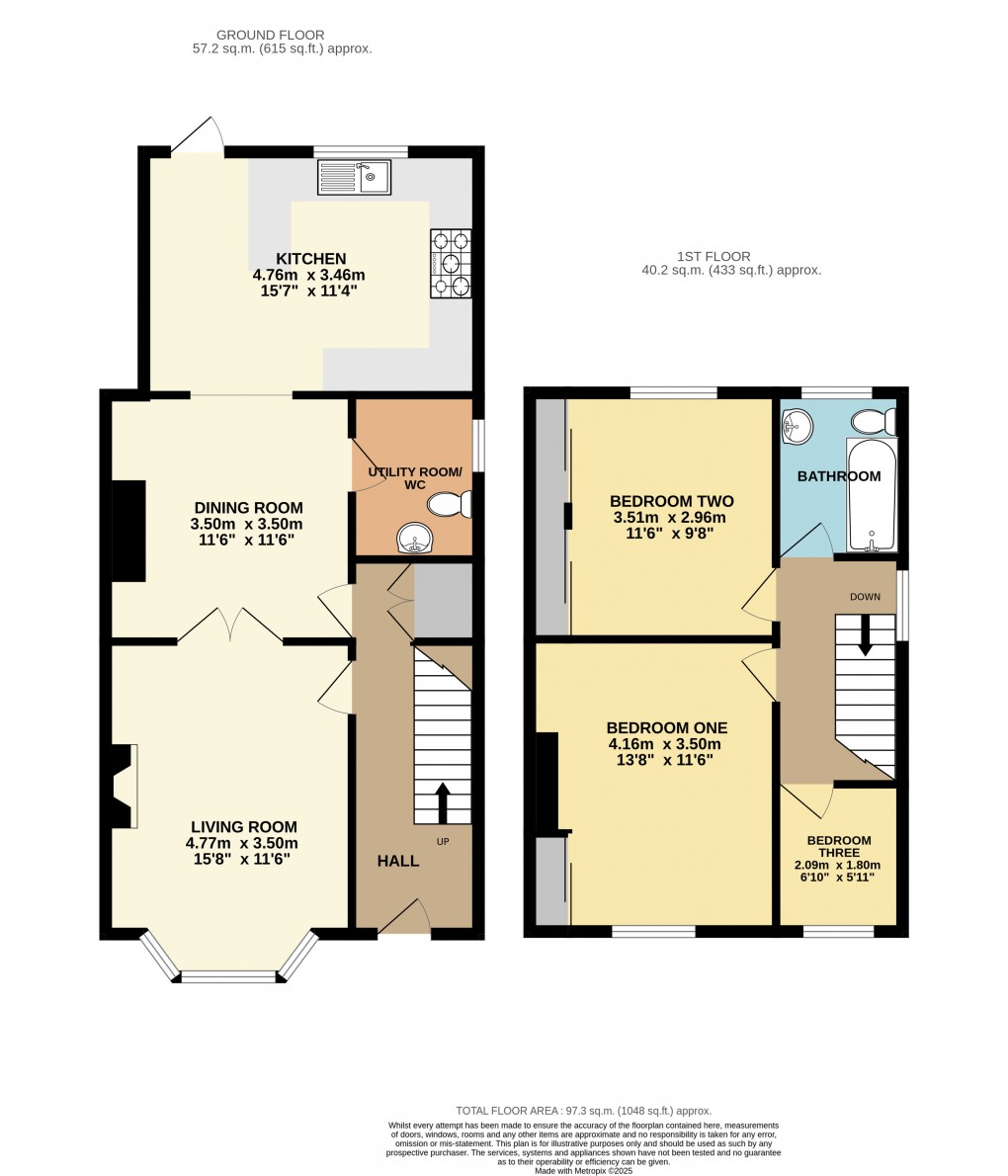 Floorplan for Bletchley, Bucks