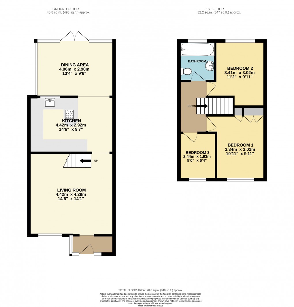 Floorplan for Bletchley, Milton Keynes
