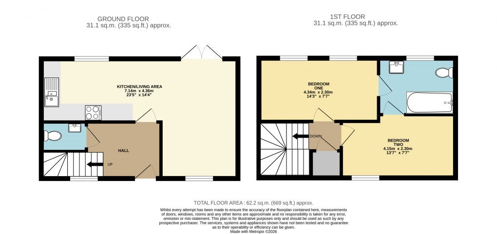 Floorplan for Hockliffe, Beds