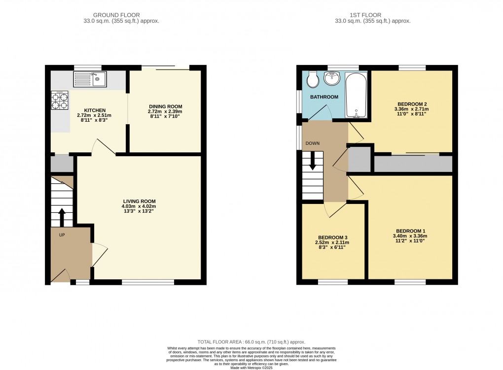 Floorplan for Bletchley, Bucks
