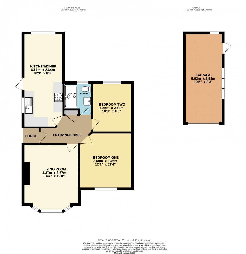 Floorplan for Bletchley, Milton Keynes
