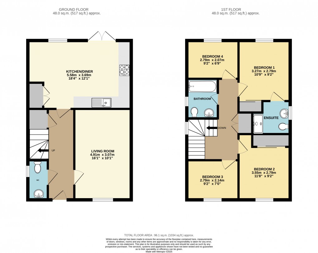 Floorplan for Eaton Leys, Milton Keynes