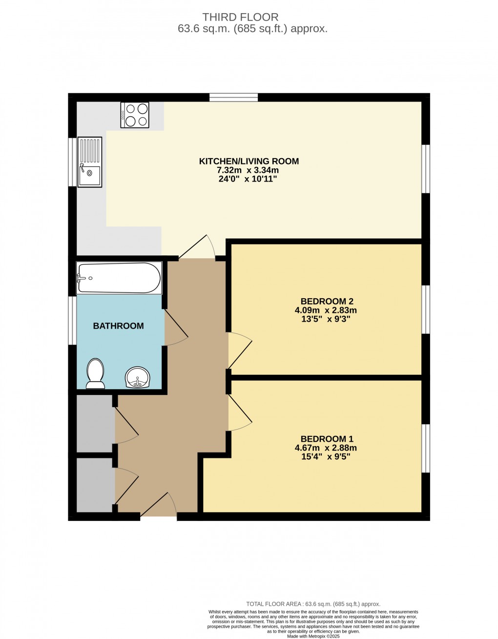 Floorplan for Bletchley, Milton Keynes