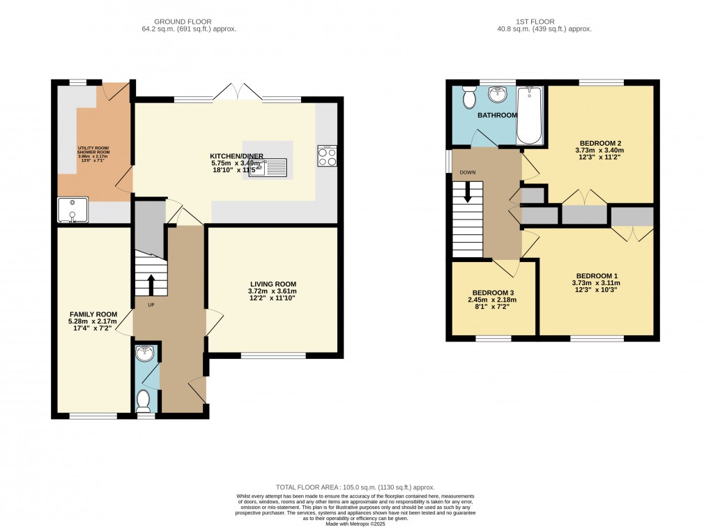 Floorplan for Bletchley, Milton Keynes, Bucks