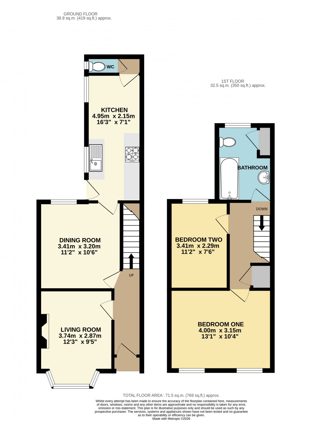 Floorplan for Bletchley, Milton Keynes, Bucks