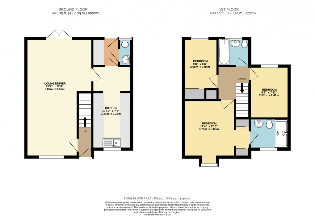 Floorplan for Tattenhoe, Milton Keynes
