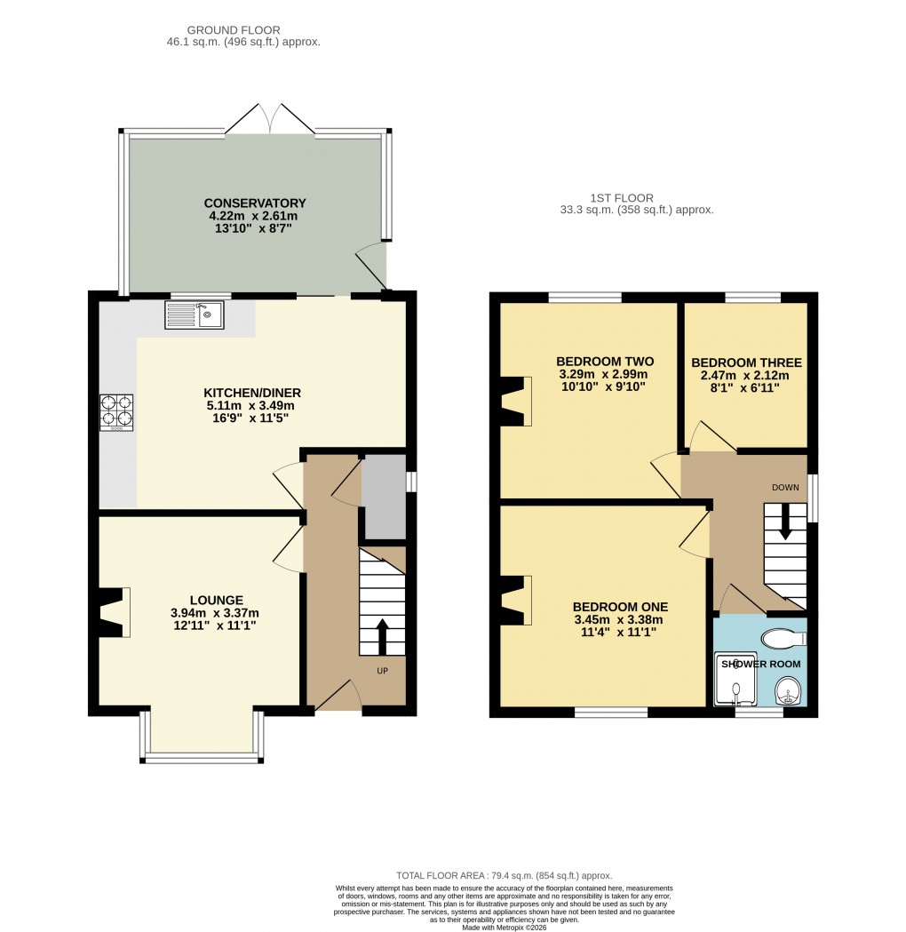 Floorplan for Bletchley, Milton Keynes, Bucks