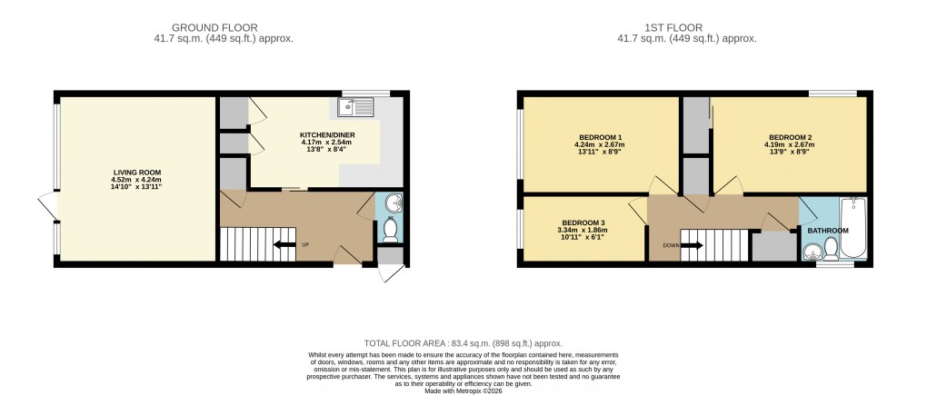Floorplan for Bletchley, Milton Keynes