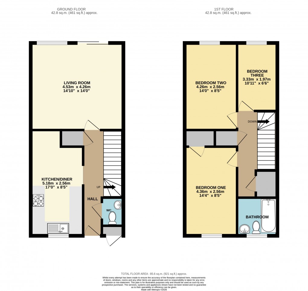 Floorplan for Bletchley, Milton Keynes, Bucks