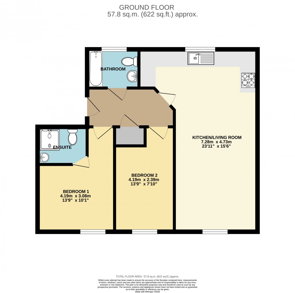Floorplan for Newton Leys, Bletchley