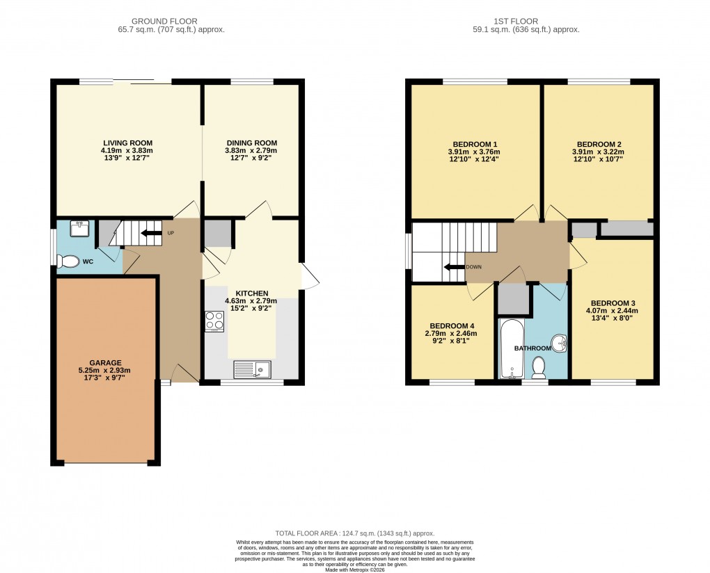 Floorplan for Bletchley, Milton Keynes