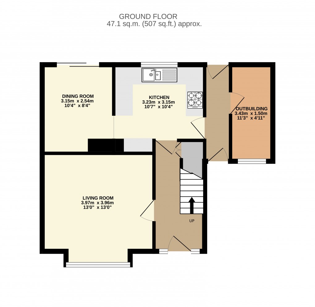 Floorplan for Bletchley, Milton Keynes, Buckinghamshire