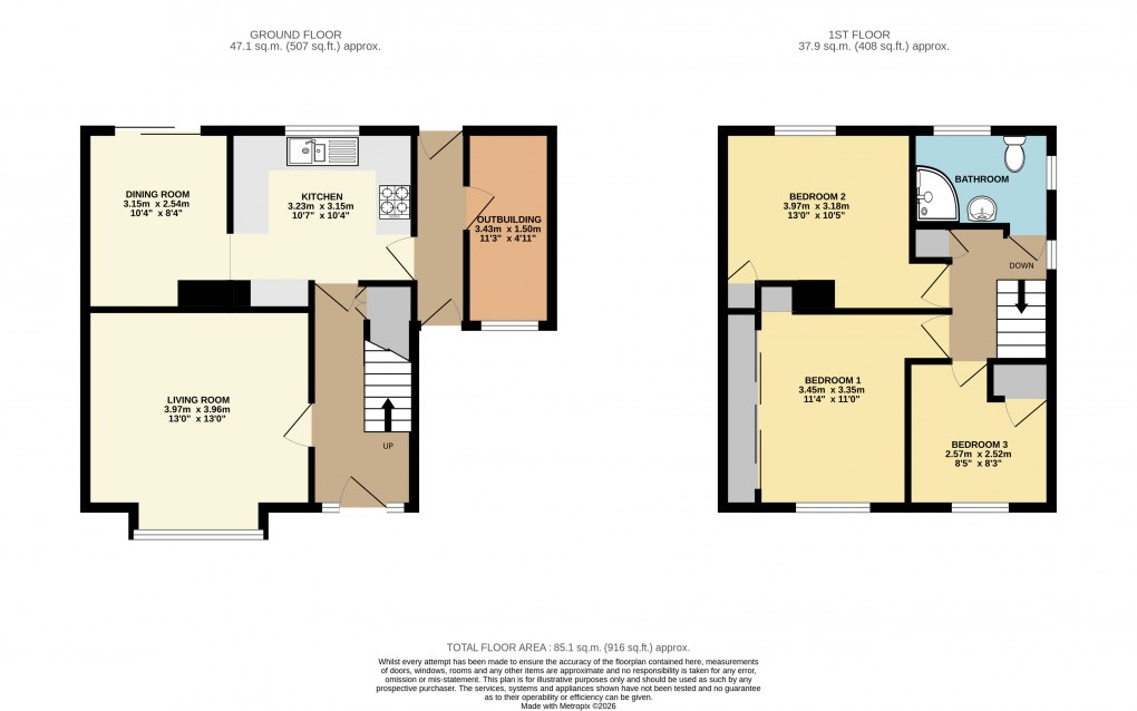 Floorplan for Bletchley, Milton Keynes, Buckinghamshire