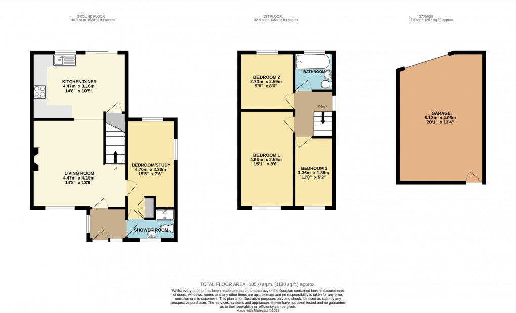 Floorplan for Bletchley, Milton Keynes, Buckinghamshire