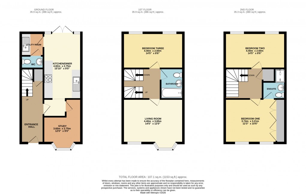 Floorplan for Bletchley, Milton Keynes, Buckinghamshire