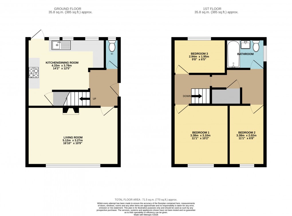 Floorplan for Newton Longville, Buckinghamshire