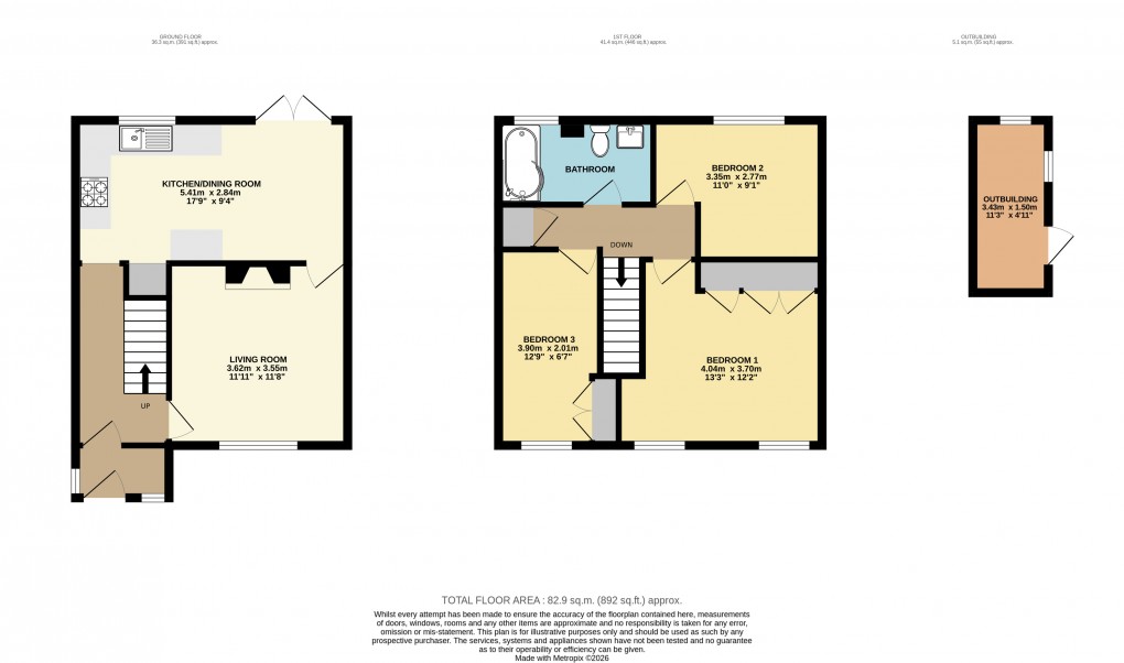 Floorplan for Bletchley, Milton Keynes, Buckinghamshire