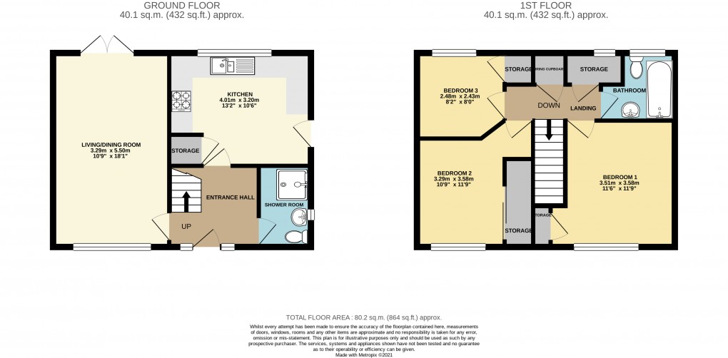 Floorplan for Dunstable