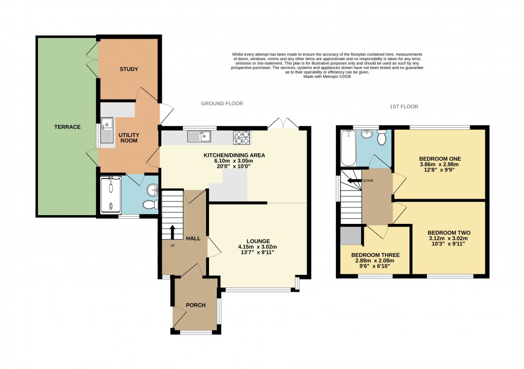 Floorplan for Dunstable, Bedfordshire