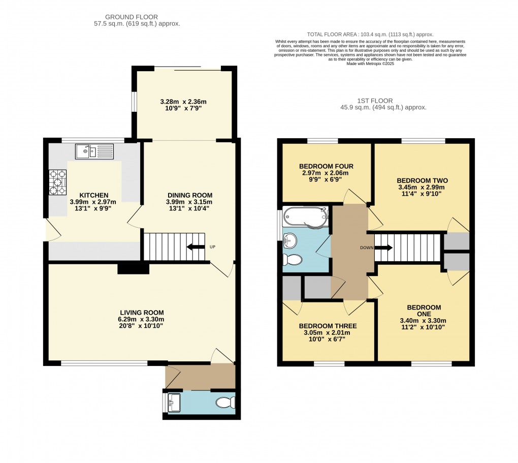 Floorplan for Kensworth, Bedfordshire