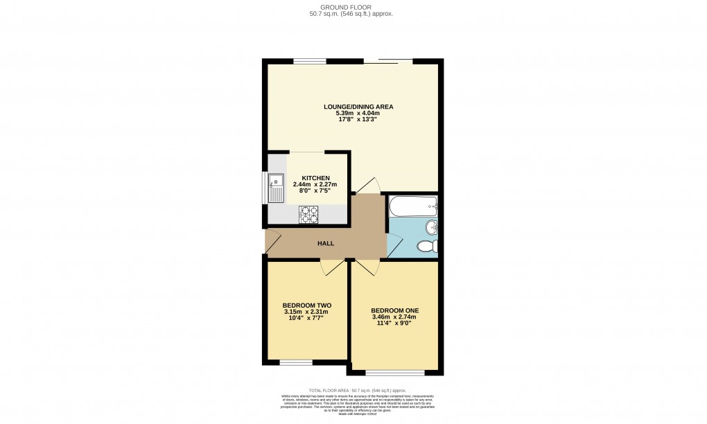 Floorplan for Linslade, Bedfordshire