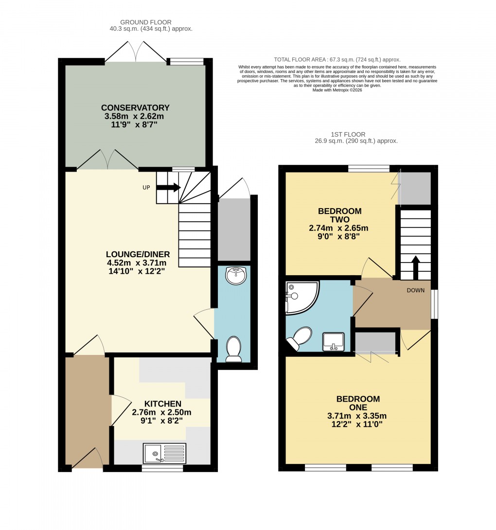 Floorplan for Dunstable