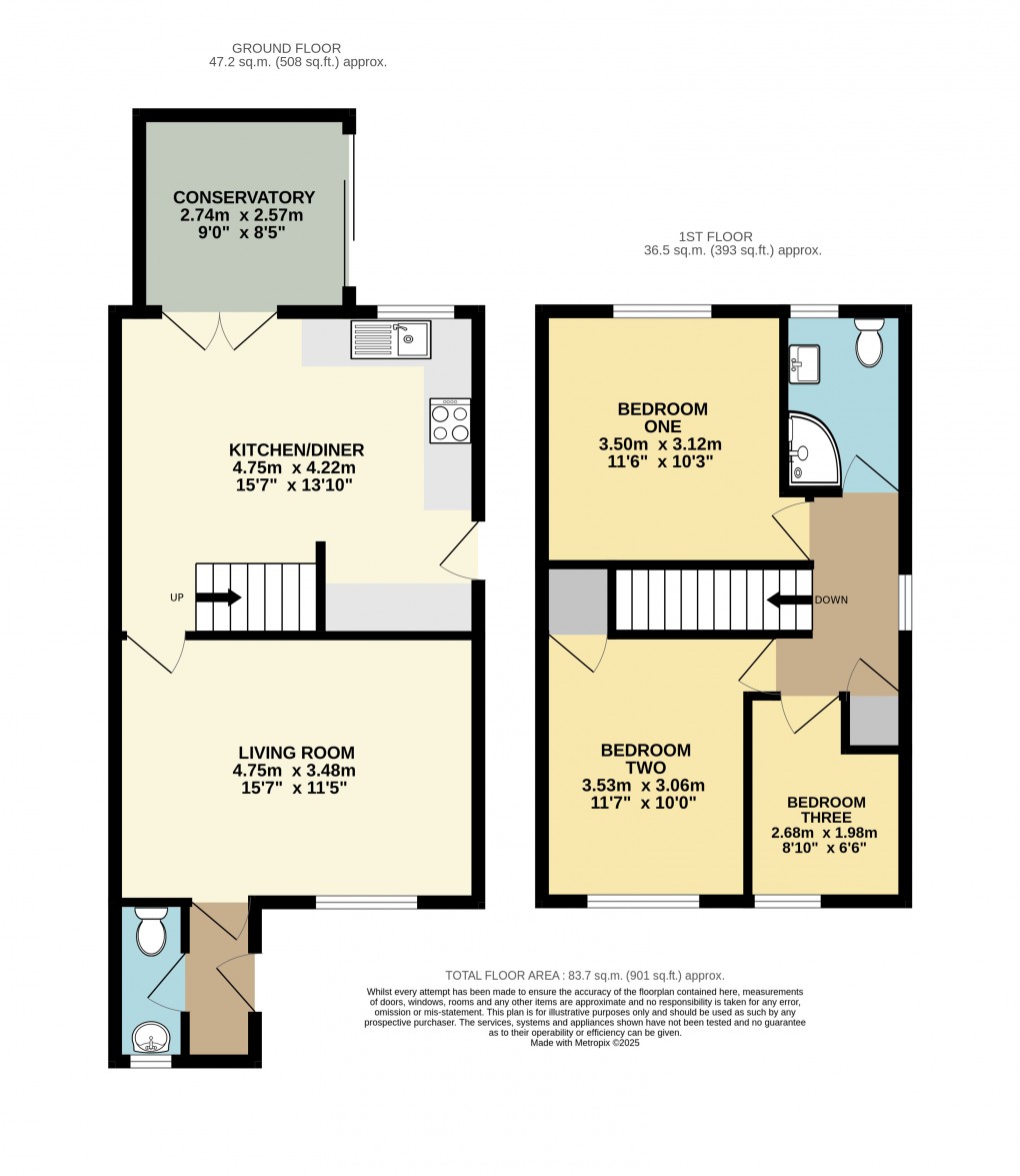 Floorplan for Dunstable, Bedfordshire