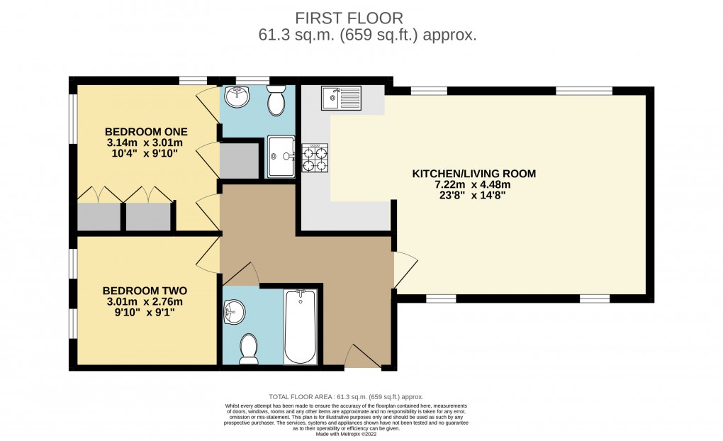 Floorplan for Dunstable, Bedfordshire