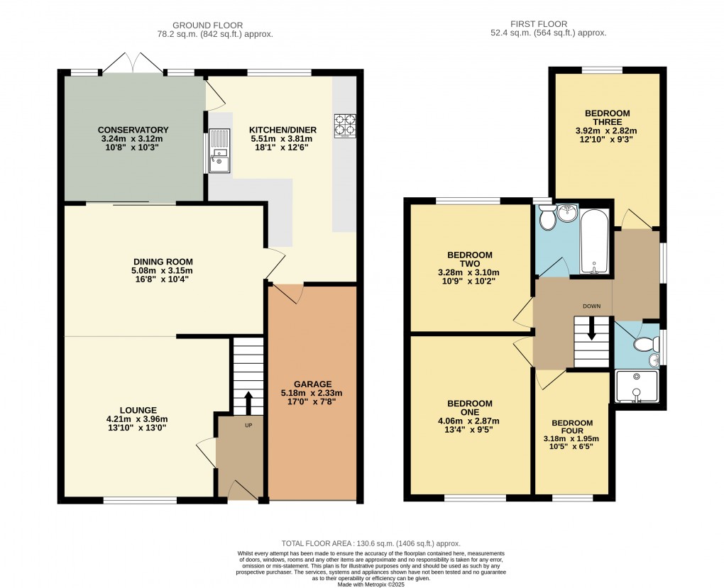 Floorplan for Dunstable, Bedfordshire