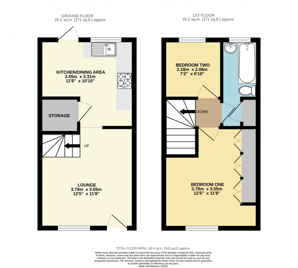 Floorplan for Dunstable, Bedfordshire