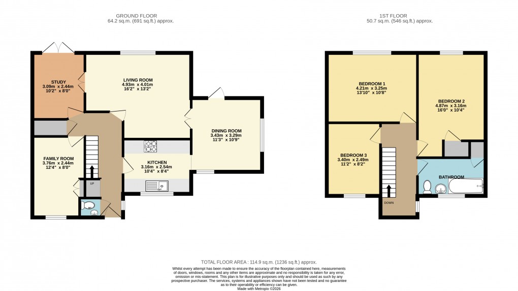 Floorplan for Bletchley, Bucks