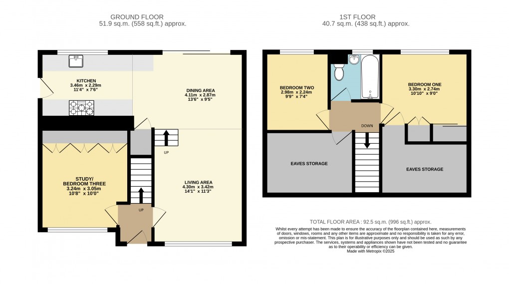Floorplan for Dunstable, Bedfordshire