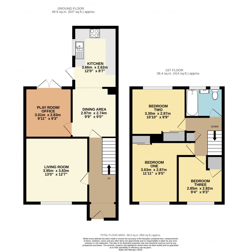 Floorplan for Kensworth, Bedfordshire