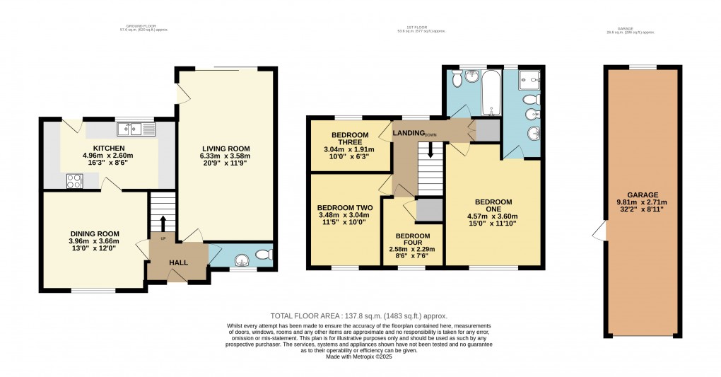 Floorplan for Dunstable, Bedfordshire