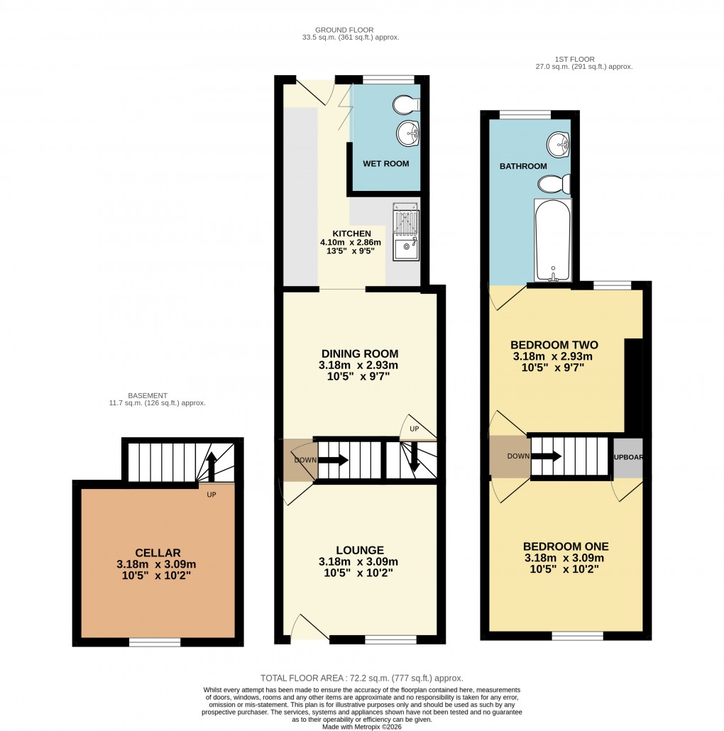 Floorplan for Dunstable, Bedfordshire