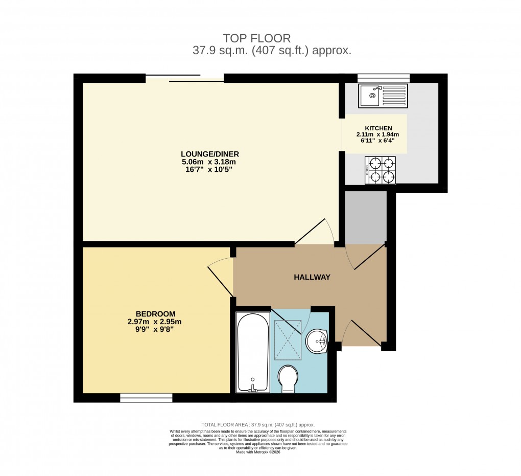 Floorplan for Bassett Road, Leighton Buzzard, Bedfordshire