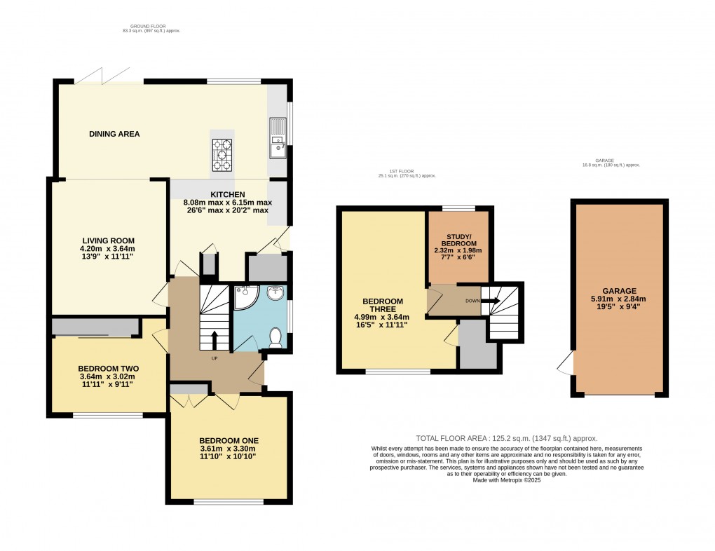 Floorplan for Eggington, Bedfordshire