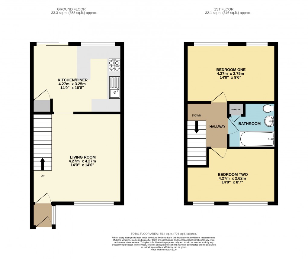 Floorplan for Dunstable, Bedfordshire