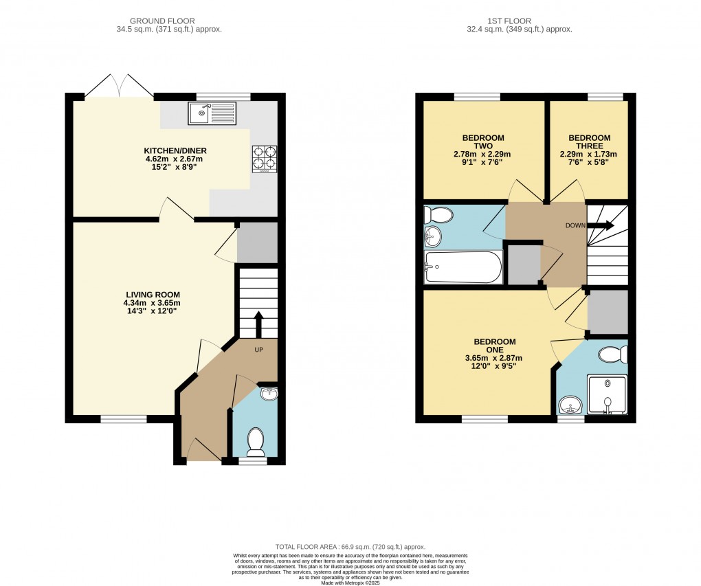 Floorplan for Dunstable, Bedfordshire