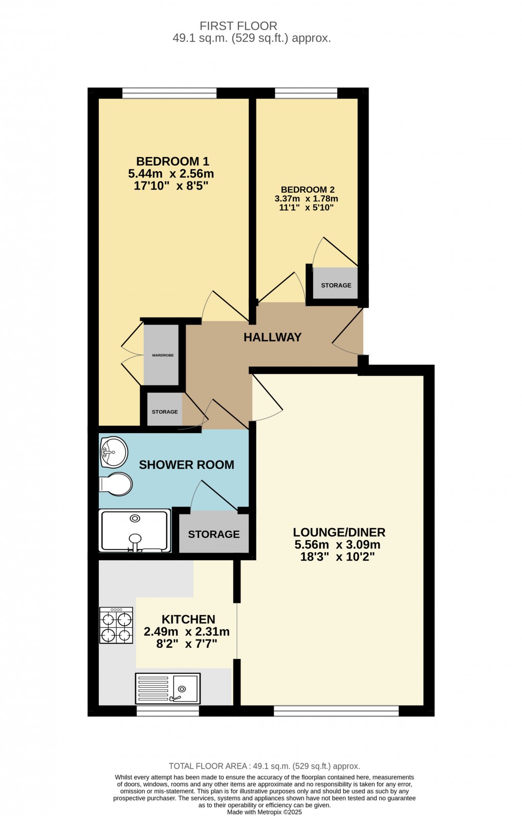 Floorplan for Dunstable, Beds