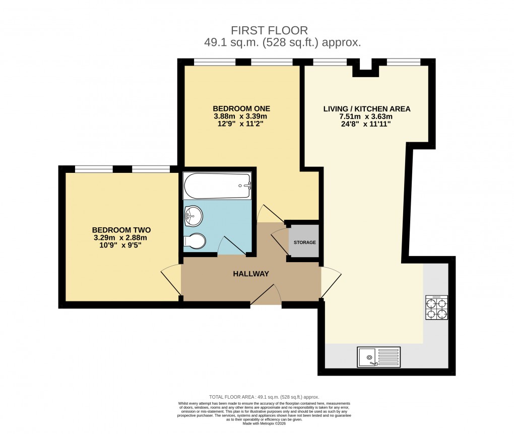 Floorplan for High Street North, Dunstable