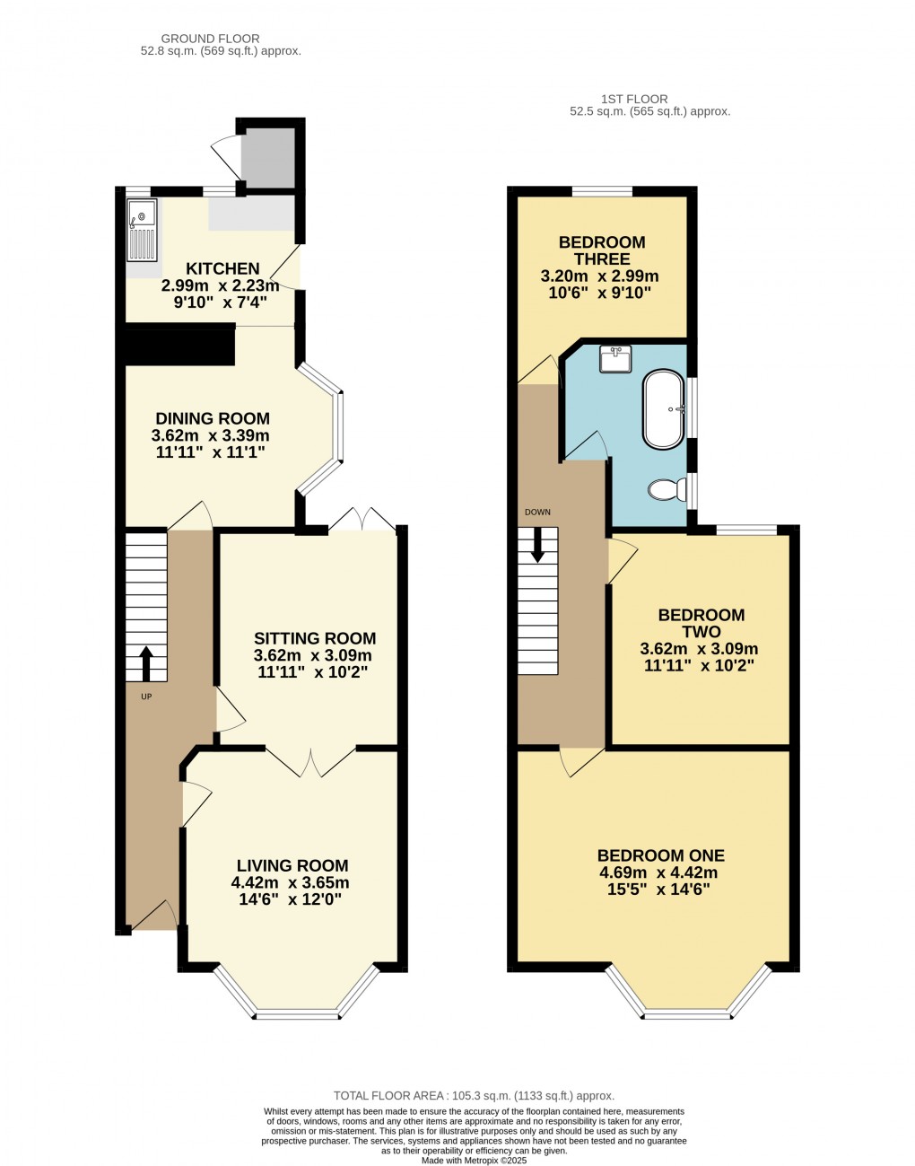 Floorplan for Dunstable