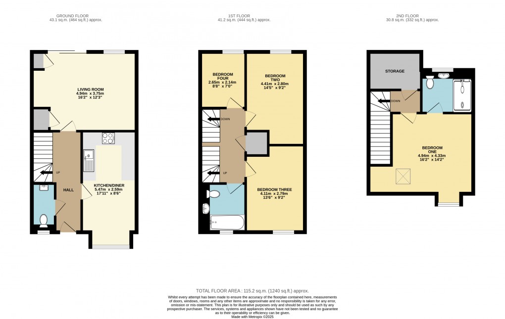 Floorplan for Dunstable, Bedfordshire